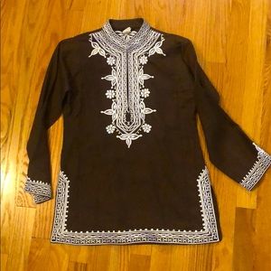 Chocolate brown tunic